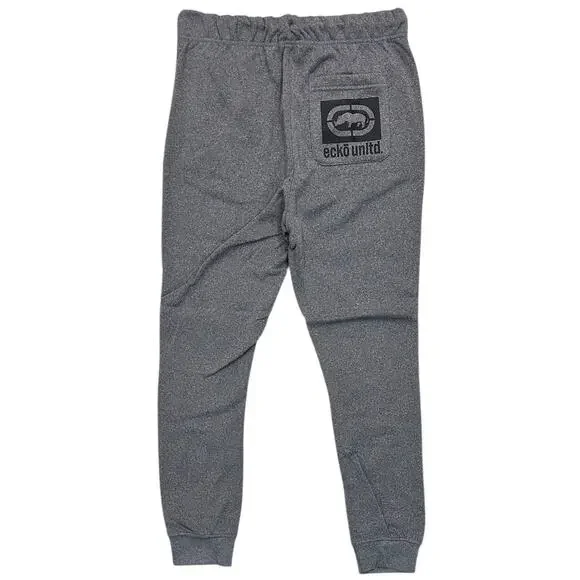 Ecko Unltd Men's Sweatpants Embroidered Since '72 Fleece Jogger in Grey - Picture 3 of 4